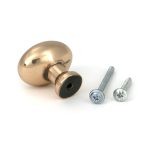 polished bronze moore cabinet knob 38mm