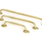 polished brass moore pull handle small