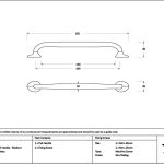 polished brass moore pull handle medium