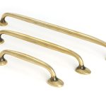 aged brass moore pull handle small