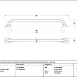 polished chrome moore pull handle large