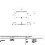 satin chrome moore pull handle small