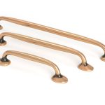 polished bronze moore pull handle small