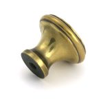 aged brass hammered cabinet knob medium