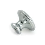 polished chrome hammered cabinet knob large