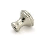 polished nickel hammered cabinet knob small