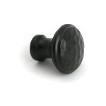 aged bronze hammered cabinet knob small