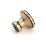 polished bronze hammered cabinet knob medium