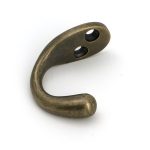 burnished brass celtic single robe hook