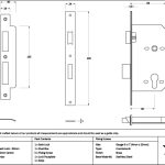 polished brass euro din sash lock 60mm backset/72mm centre