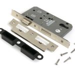 polished nickel euro din sash lock 60mm backset/72mm centre