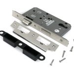 polished chrome euro din sash lock 60mm backset/72mm centre