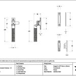 pewter locking brompton fastener lh