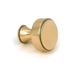 polished bronze scully cabinet knob 25mm