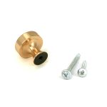 polished bronze scully cabinet knob 25mm