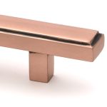 polished bronze scully pull handle small