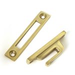 polished brass locking art deco fastener lh