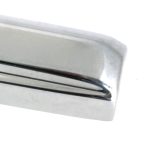 polished chrome locking art deco fastener lh