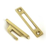 polished brass locking art deco fastener rh