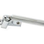 polished chrome locking art deco fastener rh