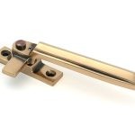 polished bronze locking art deco fastener rh