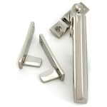 polished nickel night vent locking art deco fastener