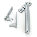 polished chrome night vent locking art deco fastener