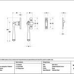 polished brass night vent locking avon fastener (steel window)