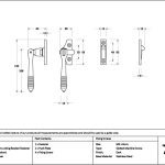 aged bronze night vent locking reeded fastener (steel window)