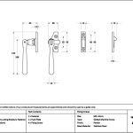 pewter night vent locking newbury fastener (steel window)