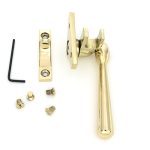 polished brass night vent locking newbury fastener (steel window)