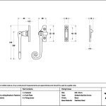 black night vent locking monkeytail fastener (steel window)