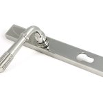 polished marine ss (316) reeded slimline lever espag. lock set