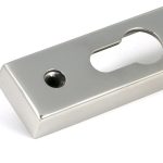 polished marine ss (316) reeded slimline lever espag. lock set