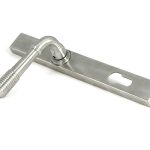 satin marine ss (316) reeded slimline lever espag. lock set