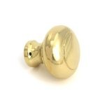 polished brass regency cabinet knob large