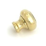 polished brass regency cabinet knob large