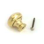 polished brass regency cabinet knob large