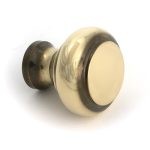 aged brass regency cabinet knob small