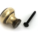 aged brass regency cabinet knob small