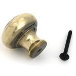 aged brass regency cabinet knob large