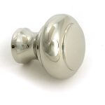 polished nickel regency cabinet knob small