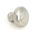 polished nickel regency cabinet knob large