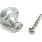 polished chrome regency cabinet knob small