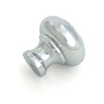 polished chrome regency cabinet knob large