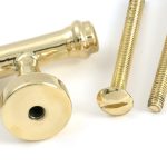 polished brass regency pull handle small