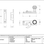 black beehive sash hook fastener