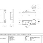 black prestbury sash hook fastener