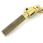 aged brass night vent locking brompton fastener