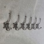 set of numbered hooks antique iron